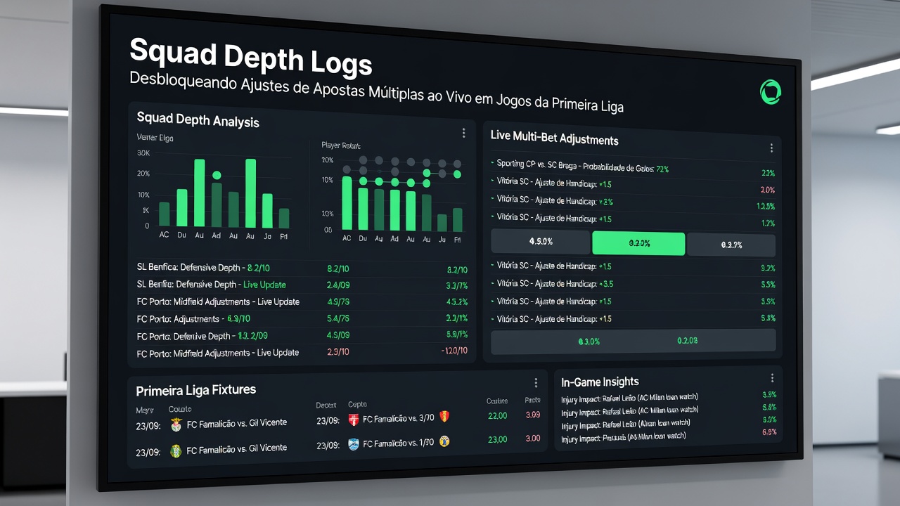 Live odds screen showing adjusted multi-bet selections during a Primeira Liga broadcast